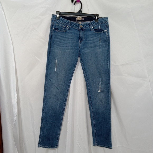 PAIGE Denim - PAIGE LAUREL CANYON BOYFRIEND SKINNY JEANS SIZE 28, 30" INSEAM NWOT DISTRESSED